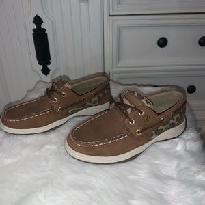 Cheetah sperry top siders